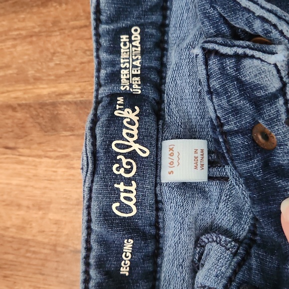 Cat & Jack Jeggings Girls Size Small (6/6x) - Picture 2 of 3